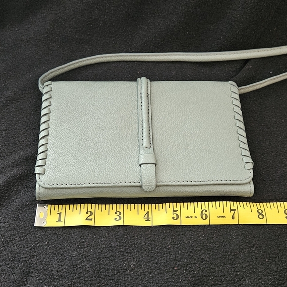Fossil Gray Leather Crossbody/Wallet Bag - Picture 7 of 10